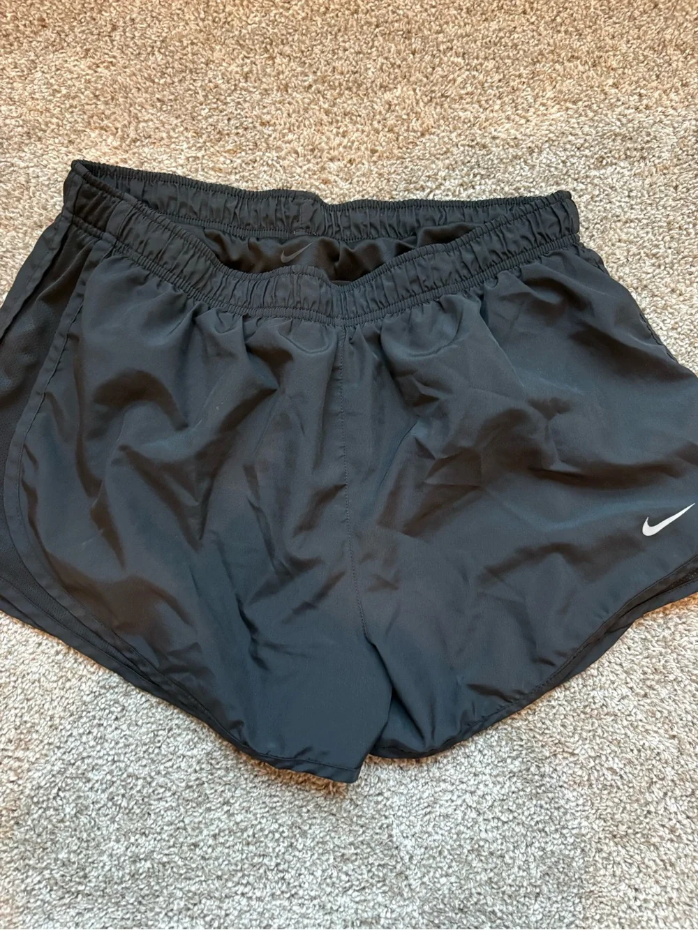 Nike Women's Athletic Shorts Bundle - Black, Olive, Light Blue - Picture 8 of 9